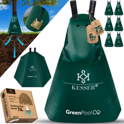 Sacs d'arrosage KESSER avec enveloppe en PVC étanche, arrosage goutte à goutte constant, extensibilité sans effort, remplissa ...