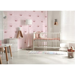 Papier Peint Chambre enfant M1-No.96 Rose Coloré Papier Peint Animaux