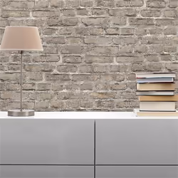Papier Peint Pierre Tilo M1-No.160 Papier peint intissé Gris Brun Pierre