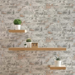 Papier Peint Pierre Fabio M1-No.292 Papier peint intissé Gris Blanc Pierre