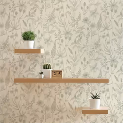 Papier Peint Forêt et Feuilles Aurora M1-No.350 Vert Argent Papier Peint Nature