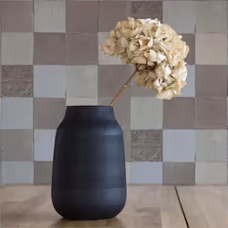 Papier Peint Carrelage Luca M1-No.382 Gris Crème Maison Géometrique