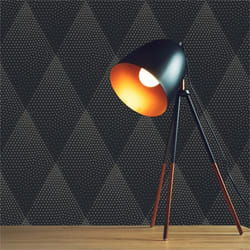Papier Peint 3D Design Arianna M1-No.407 Or Noir à Pois Papier Peint Cercle