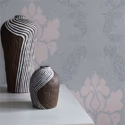 Papier Peint Baroque Giulia M1-No.475 Rose Gris Papier Peint avec ornements