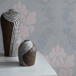 Papier Peint Baroque Giulia M1-No.475 Rose Gris Papier Peint avec ornements