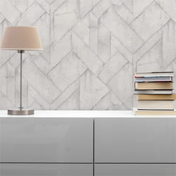 Papier Peint Béton Vito M1-No.544 Papier peint intissé Gris Blanc Pierre Urbain
