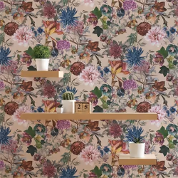 Papier Peint Jungle Camilla M1-No.776 Beige Rose Floraux Floral