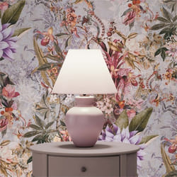 Papier Peint Fleurs M1-No.784 Papier peint intissé Lila Beige Floraux Floral