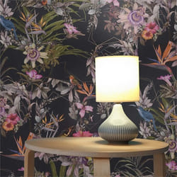 Papier Peint Animaux Maria M1-No.787 Papier peint intissé Noir Orange Floraux