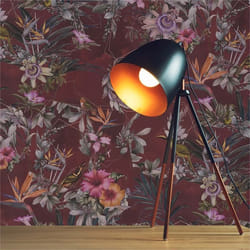 Papier Peint Animaux M1-No.791 Papier peint intissé Rouge Vert Floraux Jungle