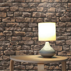 Papier Peint Pierre Vicco M1-No.871 Papier peint intissé Brun Beige Pierre