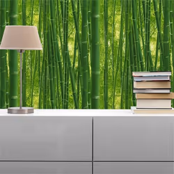 TADESSI papier peint jungle Camilla M1-No.885 papier peint vert naturel aspect jungle salon chambre à coucher cuisine
