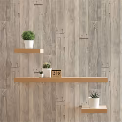 Papier Peint Bois M1-No.916 Gris Beige Maison Papier Peint Imitation bois