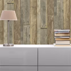 Papier Peint Imitation bois Domenic M1-No.1421 Brun Jaune BoisPapier Peint