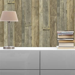Papier Peint Imitation bois Domenic M1-No.1421 Brun Jaune BoisPapier Peint