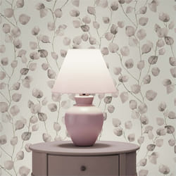 Papier Peint Fleurs M1-No.1482 Papier peint intissé Beige Crème Nature Feuilles