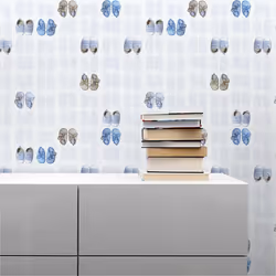Papier Peint Chambre enfant M1-No.1565 Bleu Blanc Chensure Enfant