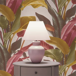 Papier Peint Fleurs M1-No.1597 Rouge Jaune Nature Papier Peint Palmier