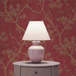 Papier Peint Fleurs M1-No.1603 Papier peint intissé Rouge Or Nature Floral