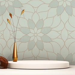 M1-No.1634 Papier peint intissé Vert Nature Floral Floraux