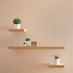 Papier Peint Art déco M1-No.1685 Papier peint intissé Beige Or Géometrique