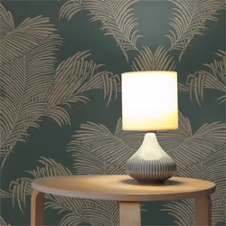 Papier Peint Feuilles Aurora M1-No.1692 Papier peint intissé Vert Or Palmier