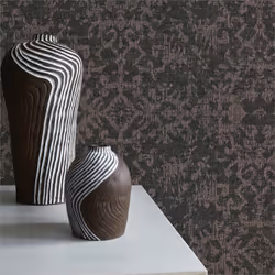 Papier Peint Vintage M1-No.1760 Papier peint intissé Noir Bronze Structure Motif