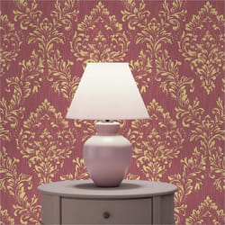 Papier Peint Baroque Giulia M1-No.2180 Or Rouge Ornement Classique Baroque