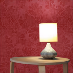 Papier Peint Baroque Jacopo M1-No.2328 Rouge Métallisé Ornement