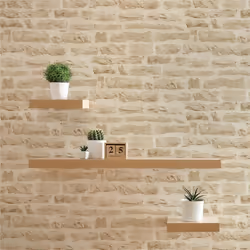 Papier Peint Pierre Dino M1-No.2591 Beige Crème Pierre Mur Brique