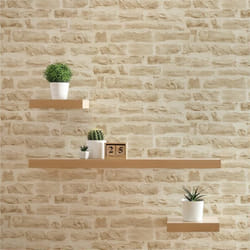 Papier Peint Pierre Dino M1-No.2591 Beige Crème Pierre Mur Brique