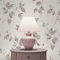 M1-No.2705 Papier peint intissé Gris Argent Nature Feuilles