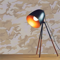 Papier Peint Chambre enfant M1-No.2796 Beige Papier Peint Ado Camouflage