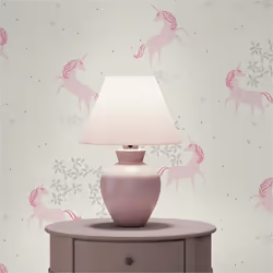 Papier Peint Chambre enfant M1-No.2856 Rose Papier Peint Ado Licorne