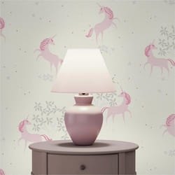 Papier Peint Chambre enfant M1-No.2856 Rose Papier Peint Ado Licorne