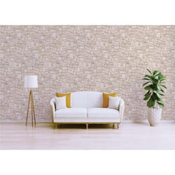 Papier Peint Pierre M1-No.3637 Papier peint en papier Beige Brun Brique Mur