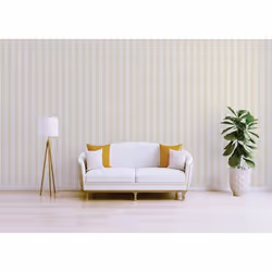Papier Peint Rayures Darian M1-No.3655 Papier peint en papier Beige