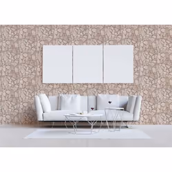 Papier Peint Pierre Eliano M1-No.3693 Beige Gris Pierre Mur Brique