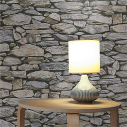 Papier Peint Pierre M1-No.3816 Papier peint en papier Gris Crème Brique Mur