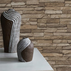 Papier Peint Pierre Eliano M1-No.3817 Brun Beige Pierre Mur Brique
