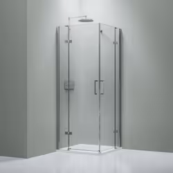 Deux portes tournantes avec panneau fixe Entrée de coin généreuse Mécanisme de levage et d'abaissement pratique Verre de sécu ...