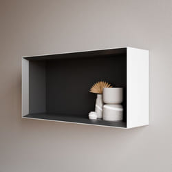 Bernstein - tagère murale salle de bain arctic 640 - blanc Softtouch
