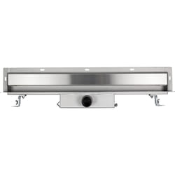 Caniveau de douche design acier inoxydable Drain de douche réglable - 5x60x5cm (HxLxP) - WD-GT02 600mm - Bernstein