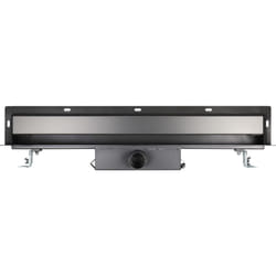 Caniveau de douche mural couleur gunmetal Drain de douche avec cache d'évacuation - 15x5x100cm(PxHxL) - WD-GT02 - longueur : 1000mm - Bernstein