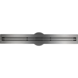 Bernstein - Caniveau de douche en Acier inox avec Siphon évacuation, Drain de cabine de douche avec Filtre anti-odeurs - Métal - FlexM03 - Taille au