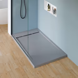 Receveur de douche plat New York en fonte minérale - couleur et taille au choix Nous vous proposons le receveur de douche New ...