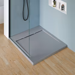 Receveur de douche plat New York en fonte minérale - couleur et taille au choix Nous vous proposons le receveur de douche New ...
