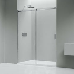 BERNSTEIN - Paroi de douche Chrome verre sécurité Cabine de douche en niche étanche Parre douche porte coulissante - Largeur au choix - NT806 1300