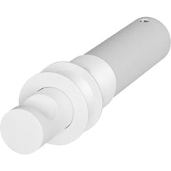 BERNSTEIN - Crochet porte serviettes rétractable en aluminium, Crochet pour douche et salle de bain - InDot - Couleur au choix Blanc