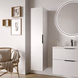 Armoire haute TIM - charnière de porte flexible à gauche ou à droite - couleur et poignée métallique au choix TIM - 30 possib ...